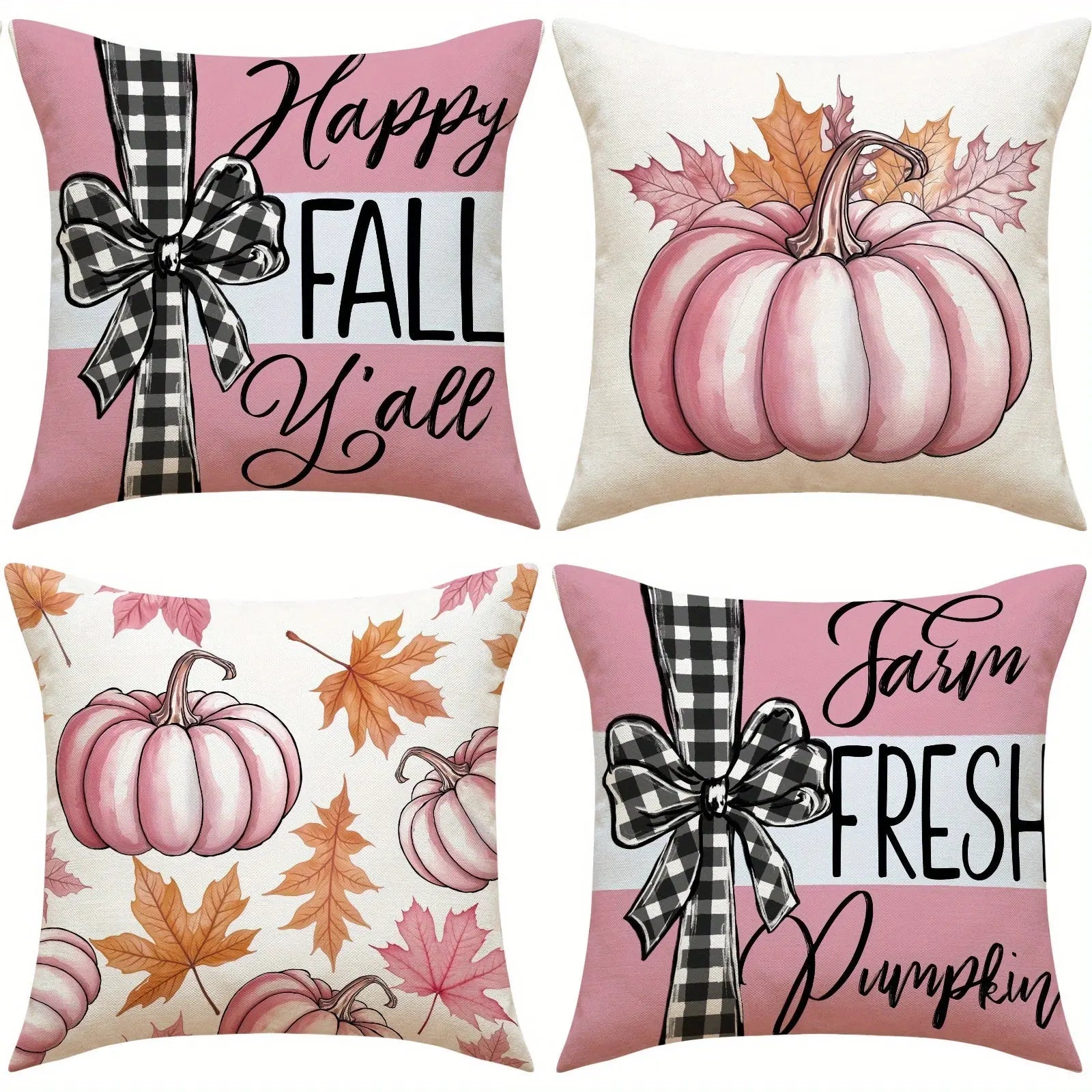 4PCS Fall Pillowcases - The Premium