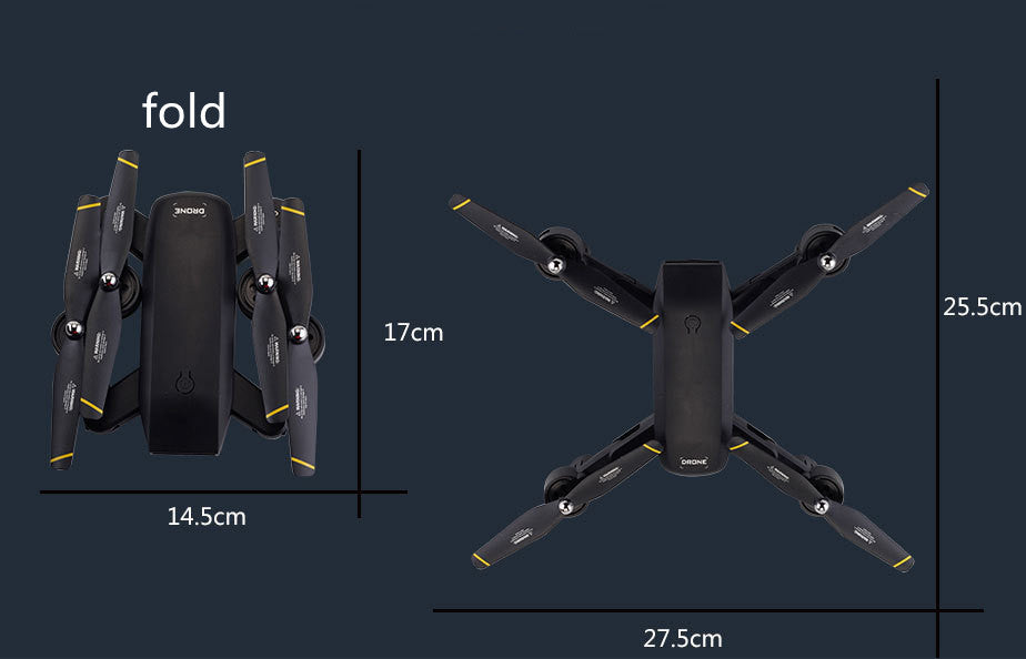 Drone Folding Dual Camera  DM107S Optical Flow Positioning 4K HD Aerial Photography Drone