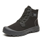 Men's High-top Side Zipper Waterproof Non-slip Wear-resistant Labor Protection Shoes