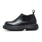 Martin Boots Black And Round Thick-soled Men