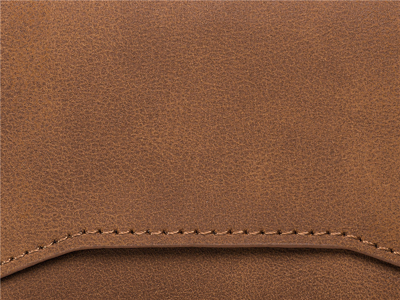 Crazy Horse Leather Aluminum Card Case Wallet