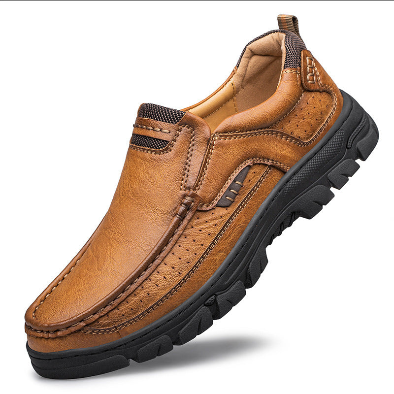 Casual Leather Shoes Comfortable Breathable Daily Casual Shoes