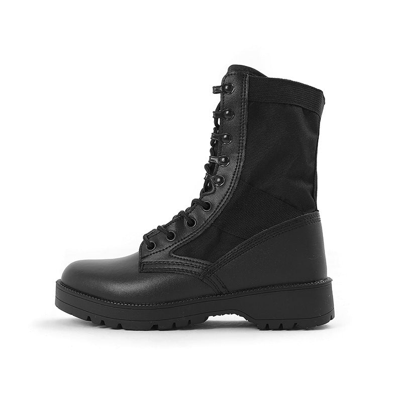 High-top Outdoor Black Breathable Wear-resistant Hiking Boots