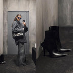 European And American New Style High-heel Pointed Toe Side Zipper