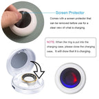 Smart Ring Charging Case, Magnetic Charging Port Compartment, Fast Charging Compact Box Portable Charger For COLMI R02 R06 R11M R8 Fitness Ring, 200 MAh Battery