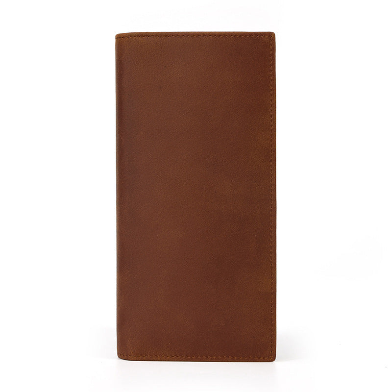 Off Crazy Horse Leather Men's Vintage Leather Wallet