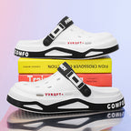 Sandals Summer Breathable Closed Toe Men's Slippers Dual-use Beach Shoes