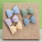 Plaid Bow Hair Clips-Coffee 9672 - The Premium