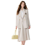 Women's Black Casual Blazer Set