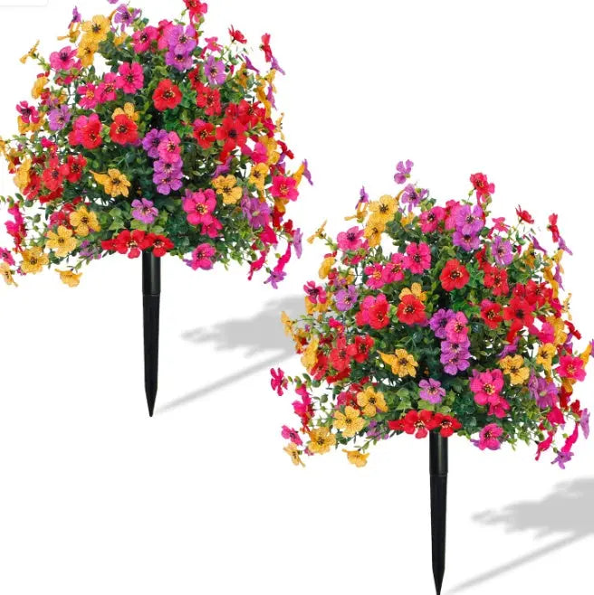2-pack, ImitationFlowers, Ground Stake - The Premium