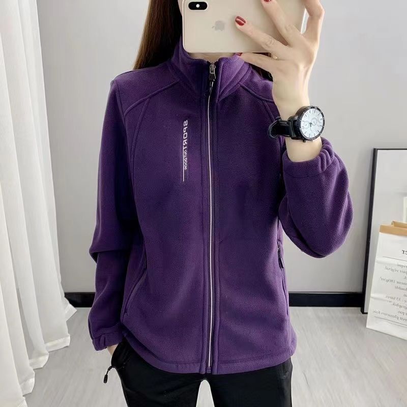 Autumn And Winter Women's Fleece Thickened Coat