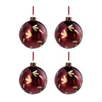 4PCS Set Christmas Glass Ball Ornaments Hanging Tree Decorations Shiny Holiday Party Decor Xmas Tree Decorations FBA Shipment - The Premium