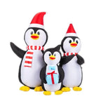 6FT Lighted Christmas Inflatable Decoration, Inflatable Penguin Family, Funny Blow Up Yard Decorations With Built-in LED Lights For Holiday Party Front Yard Lawn Garden Decor - The Premium