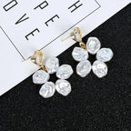 Flower Pearl Earrings - The Premium