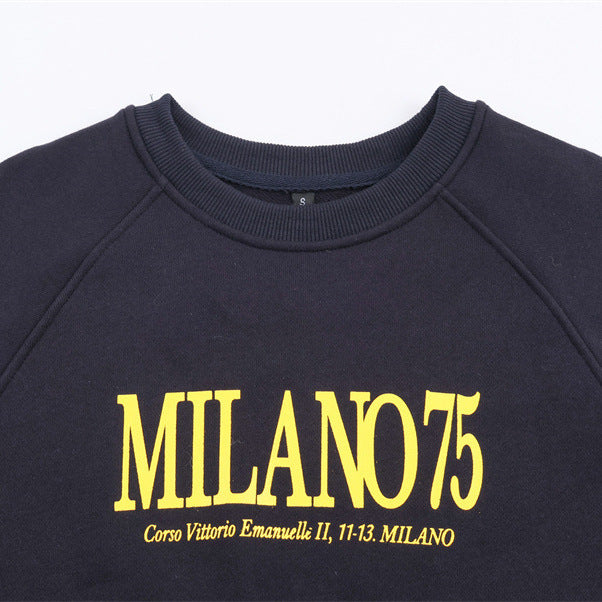 Women's Round Neck Printed Sweatshirt