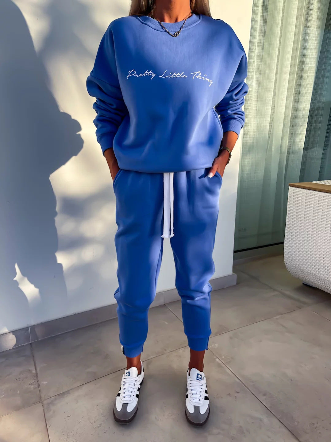 Ladies' Comfortable Hoodie And Jogger Pants Set