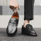 Casual Leather Shoes Men's Soft Bottom Slip-on