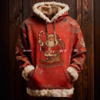 European And American Winter Merry Christmas Hoodie With Pocket