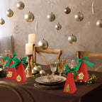 20 Packs Christmas Treat Boxes Goody Boxes Pre-Assembled Triangle Christmas Packing Box Christmas Tree Socks Gold Card Xtmas Cookie Gift Box For Christmas Birthday Wedding Party - The Premium