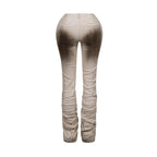 Fashionable Sexy Slim-fit Distressed Retro-style Stacked Pants