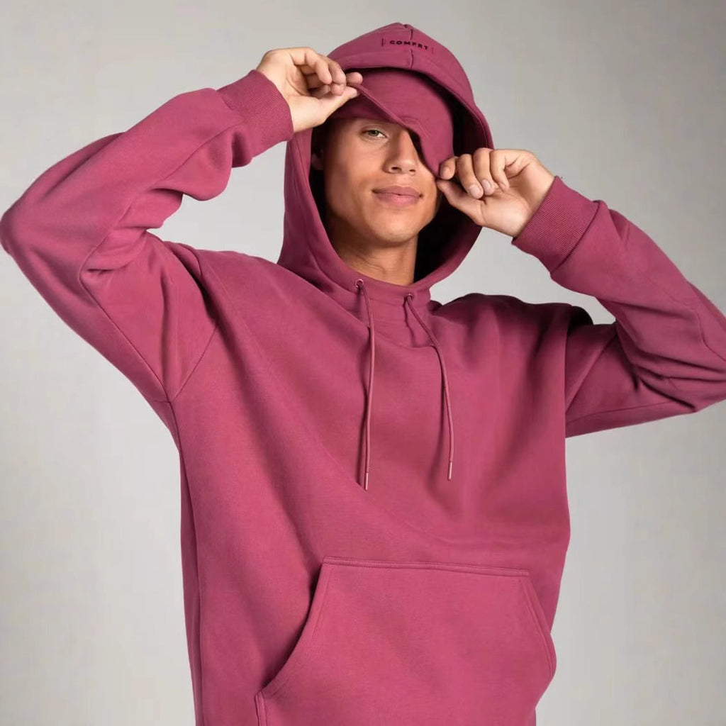 Colorful Couple Hoodie With Drawstring Eye Mask