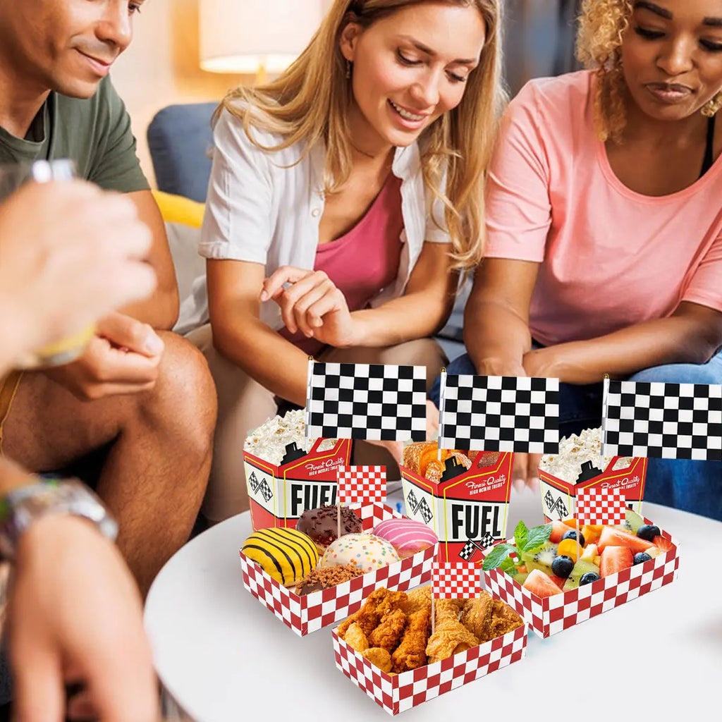 48 Pcs Race Car Theme Party Supplies Decorations Set - The Premium