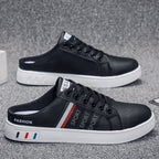 Summer Men's Casual Breathable Semi Slipper White Shoes