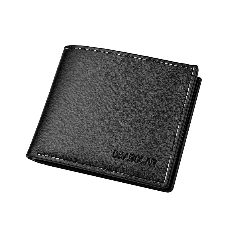 Leisure Two Fold Short Horizontal Men's Wallet