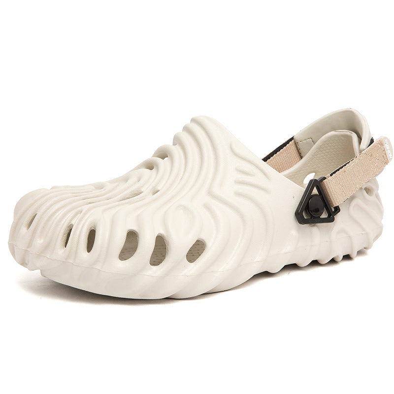 Fashion Summer New Casual Men's Shit Feeling Closed-toe Slippers