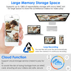 1Pc E27 WiFi Bulb Camera 1080P FHD WiFi IP Pan Tilt Security Surveillance Camera With Two-Way Audio Full Color Night Vision Flood Light Motion Tracking Siren Function APP Control