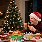 12Pcs Christmas Paper Food Tray - The Premium