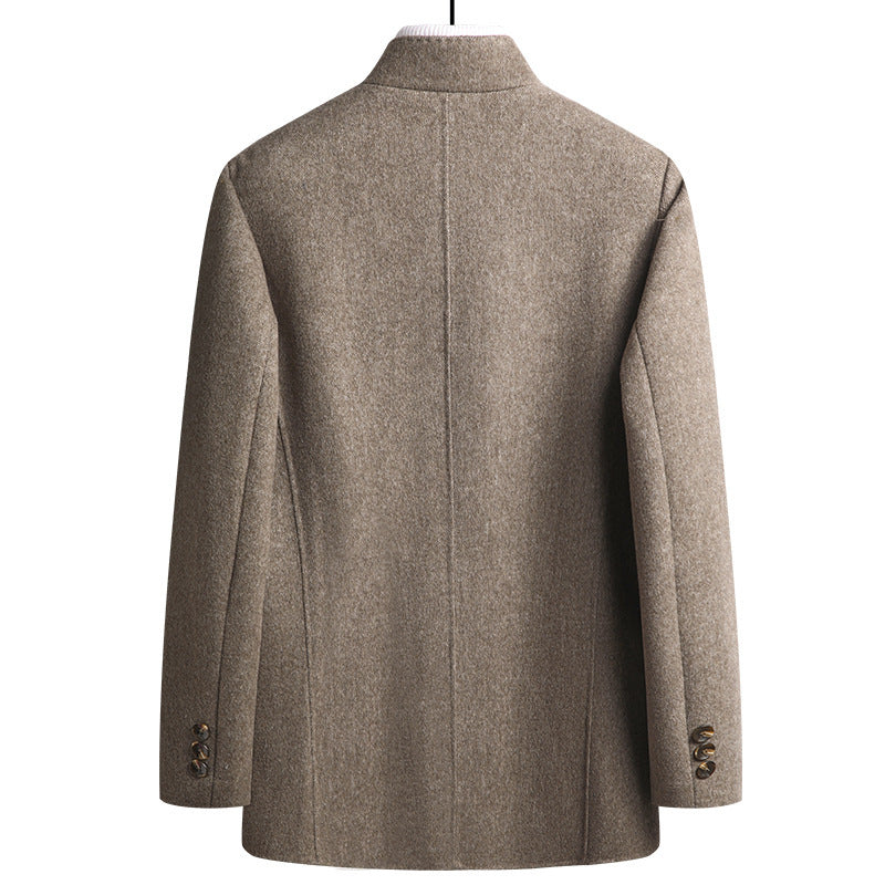 Men's Double-faced Woolen Goods Wool Overcoat Men's Mid-length Coat