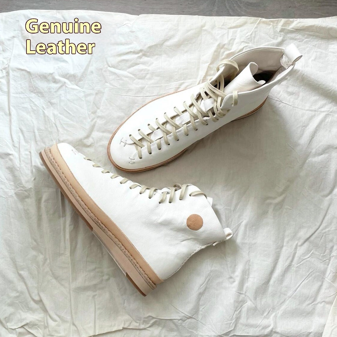 Leather Casual Shoes Platform Boxing Board Shoes