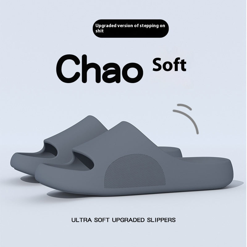 Men's Summer Slip-on Thick-soled Slippers For Outer Wear