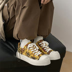 Niche Irregular Design Spring New Canvas Bottom Top Pumps