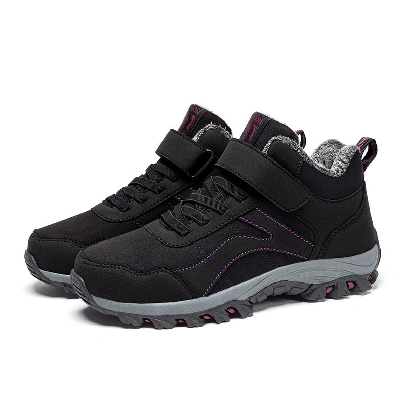 Women's High-top Fleece-lined Walking Shoes