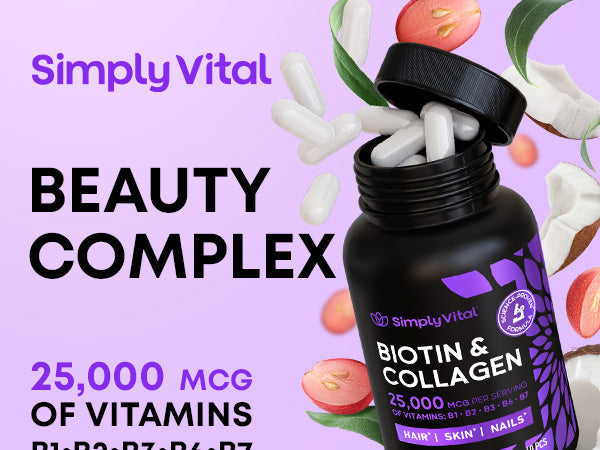 Biotin 25,000 Mcg – Boost Energy, Hair, Skin & Nails Health AJ PRIME