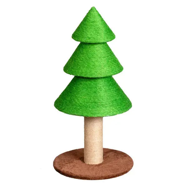 31.5in Christmas Tree Cat Scratcher, Cat Scratching Post For Indoor Cats, Large Sisal Cat Scratching Tree Cat Scratch Tower, Grass Green - The Premium