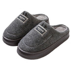 Men's Warm Thickened Bottom Plus Size Cotton Slippers