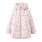 Winter New Loose Mid-length Down Thickened Cotton Coat For Women