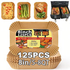 125 Pieces Of Air Fryer Baking Paper