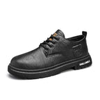Men's Leather Boots Fashion Outdoor Leisure Low-top Work Boots