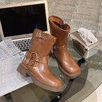 Simple Thick-soled Martin Boots For Women