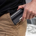 New Men's Rfdi Anti-theft Brush Outdoor Aluminum Alloy Wallet