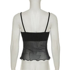 New Dot Sexy Backless Gauzy Strap Hot Girl See-through Women