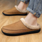 Indoor Warm Anti Slip And Plush Cotton Shoes For Men