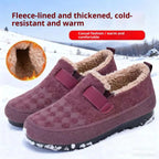 Winter Fleece-lined Old Beijing Cloth Shoes For Women