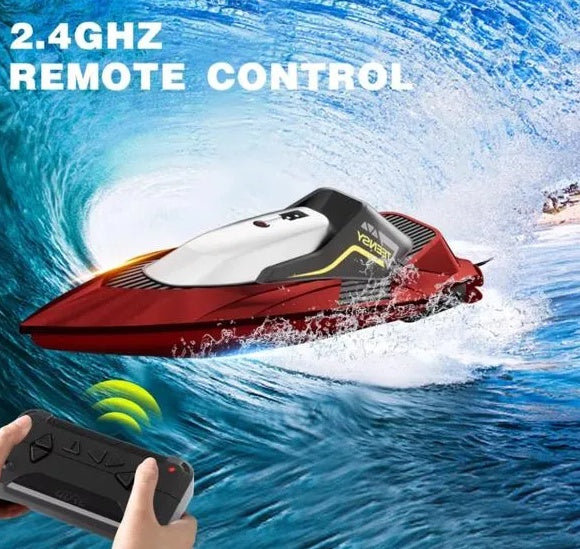 4DRC S5 RC Boat For Pools And Lakes, 2.4 GHz 20MPH Racing Boats, Rechargeable Battery,Low Battery Alarm,Gifts For Boys Girls,Logistics Is Randomly Sent By UPS USPS  FEDEX.