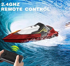 4DRC S5 RC Boat For Pools And Lakes, 2.4 GHz 20MPH Racing Boats, Rechargeable Battery,Low Battery Alarm,Gifts For Boys Girls,Logistics Is Randomly Sent By UPS USPS  FEDEX.