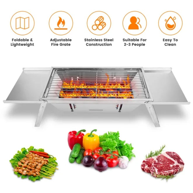 3 In 1 Foldable Charcoal Grill